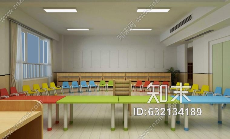 长城家园幼儿园室内施工图纸及效果图含63张施工图下载【ID:632134189】