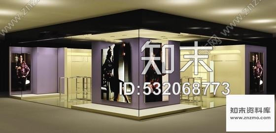 施工图精品现代风格服装专卖店室内装修施工图含效果图cad施工图下载【ID:532068773】