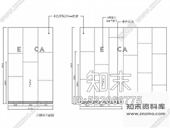 施工图贵州/河南两店知名品牌女装专卖店室内设计施工图含效果cad施工图下载【ID:532066775】