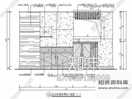 施工图夜总会备餐间室内装修图cad施工图下载【ID:632128009】