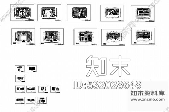 施工图北京市中心繁华地带国际酒店室内施工图cad施工图下载【ID:532028648】