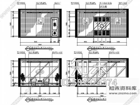 施工图现代高档三层新中式别墅室内装修图含效果cad施工图下载【ID:531974374】