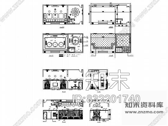 图块/节点会所57平方包厢立面图cad施工图下载【ID:832201740】