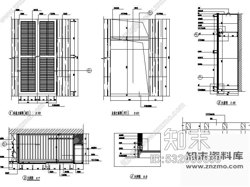施工图江苏五星级酒店联排客房装修图cad施工图下载【ID:532060630】
