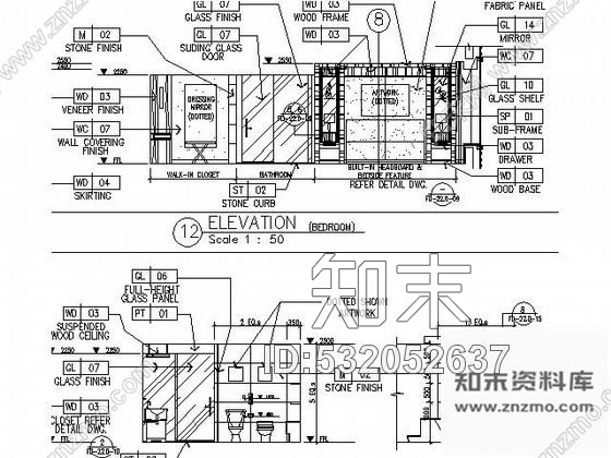 施工图武汉某星级酒店总统套房施工图cad施工图下载【ID:532052637】