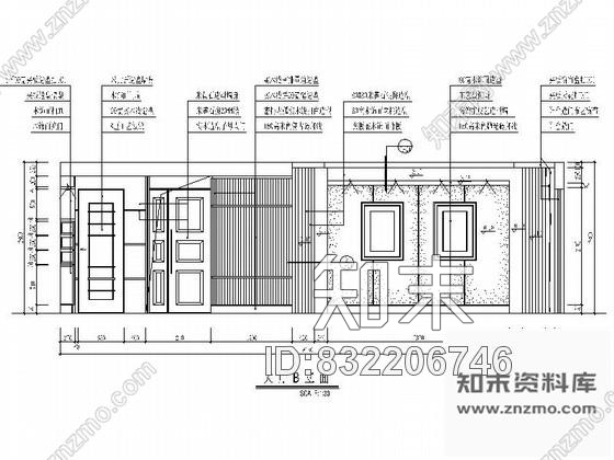 图块/节点现代客厅立面图cad施工图下载【ID:832206746】