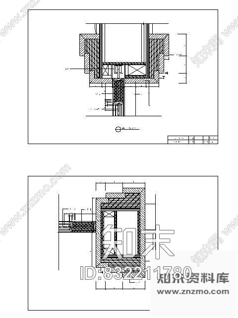 图块/节点厨房趟门详图cad施工图下载【ID:832211780】