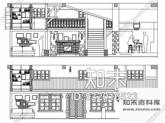 施工图四川某时尚现代风格啤酒馆室内装修图cad施工图下载【ID:532016523】
