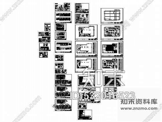 施工图四川某时尚现代风格啤酒馆室内装修图cad施工图下载【ID:532016523】