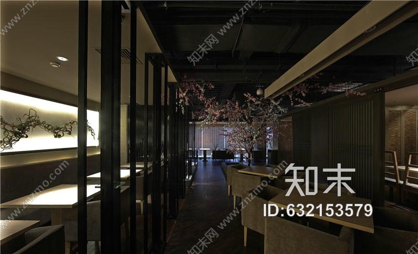 品川设计-万象城日本赤坂料理含完整施工图施工图下载【ID:632153579】