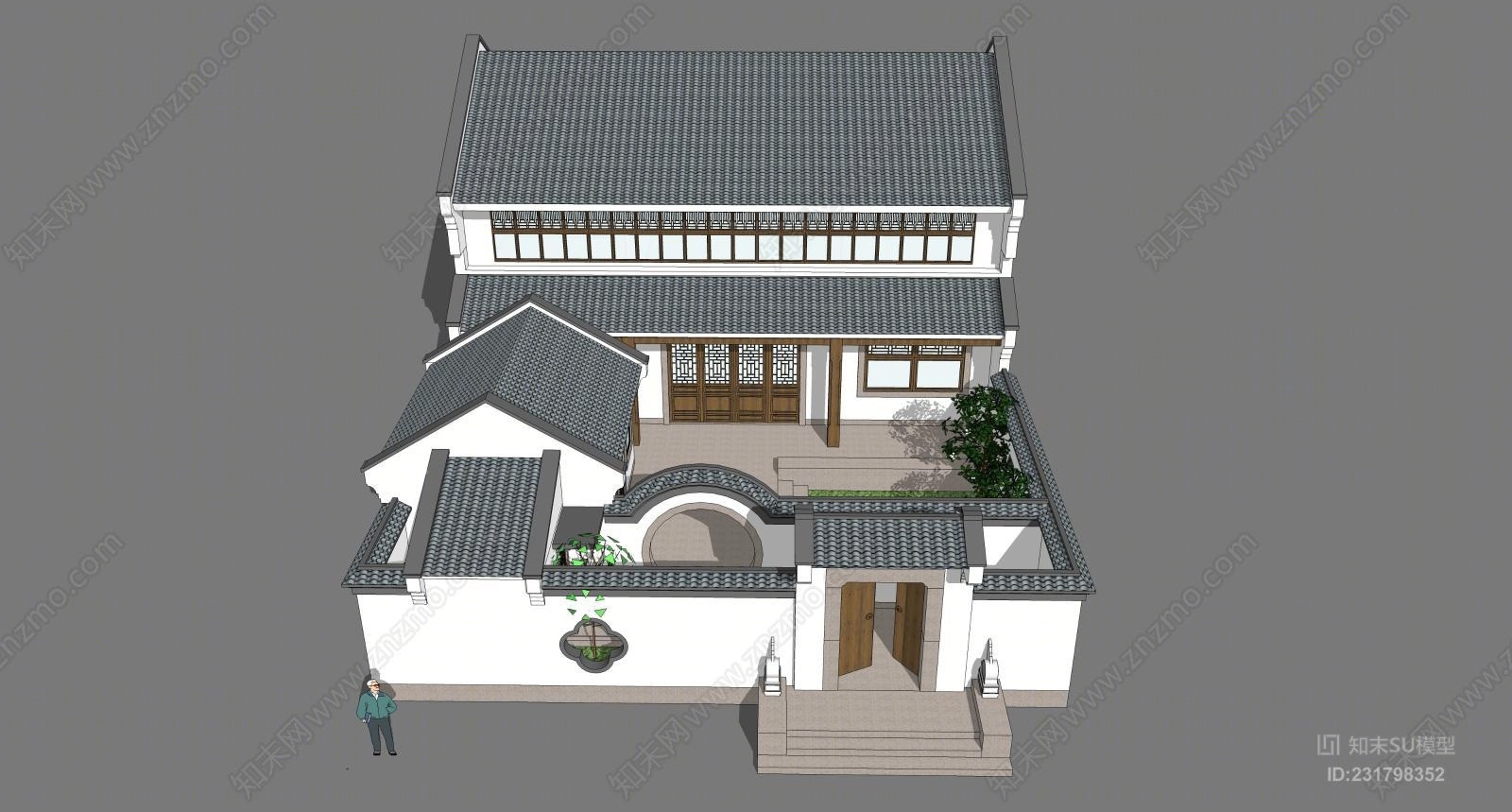 仿古小屋 中式建筑 农村住宅