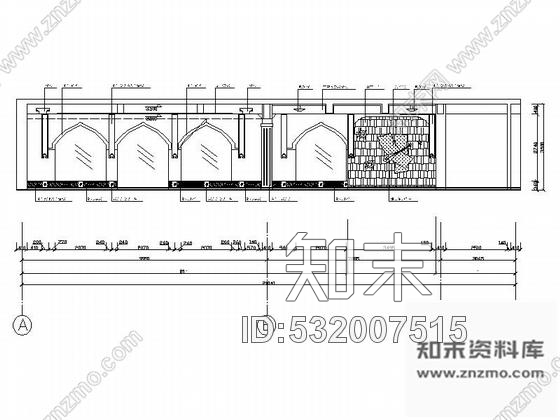 施工图新疆吐鲁番特色餐厅装修图含效果cad施工图下载【ID:532007515】