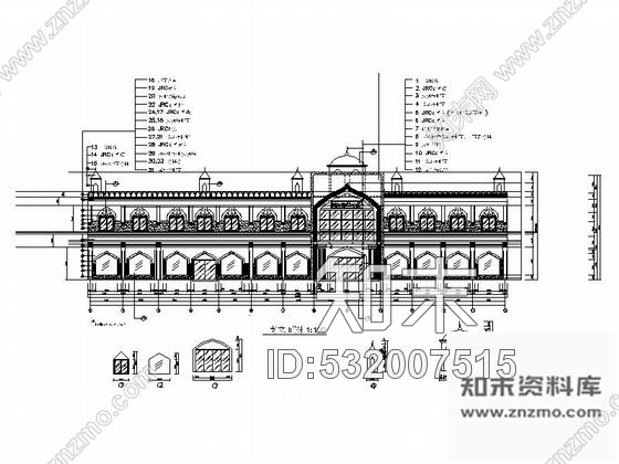 施工图新疆吐鲁番特色餐厅装修图含效果cad施工图下载【ID:532007515】