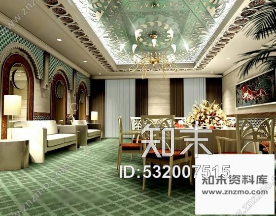 施工图新疆吐鲁番特色餐厅装修图含效果cad施工图下载【ID:532007515】