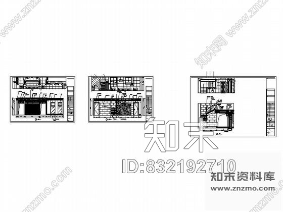 图块/节点现代中式楼梯间立面图施工图下载【ID:832192710】