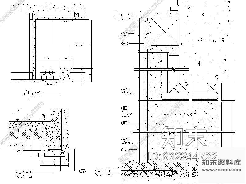 图块/节点住宅电梯厅详图cad施工图下载【ID:832244722】