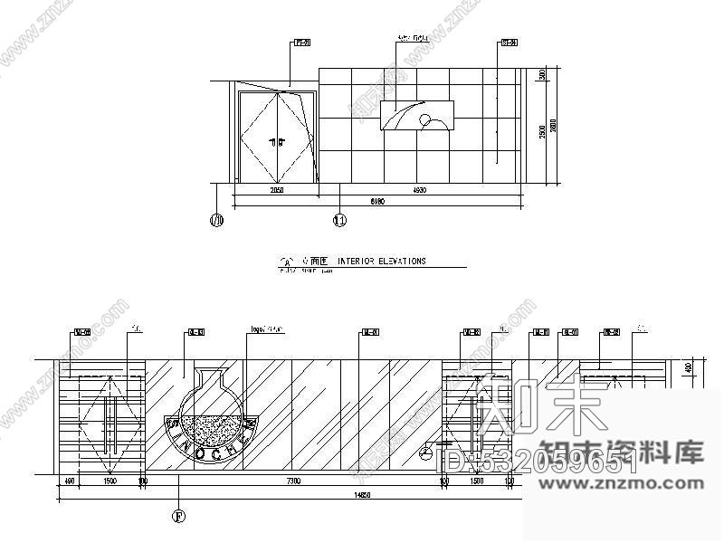 施工图某酒店宴会厅装修图(含效果)cad施工图下载【ID:532059651】