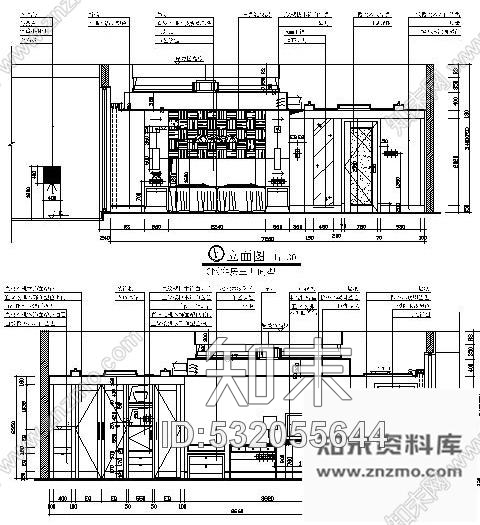 施工图东莞某酒店三开间装修图cad施工图下载【ID:532055644】