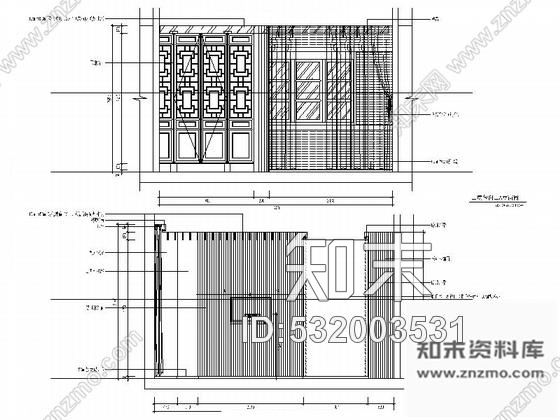 施工图福州精品禅意中式风格酒庄CAD施工图含效果cad施工图下载【ID:532003531】