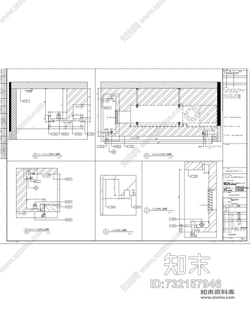 凌子达上海万科翡翠滨江310m2样板房丨效果图+CAD施工图+官方摄影施工图下载【ID:732157946】