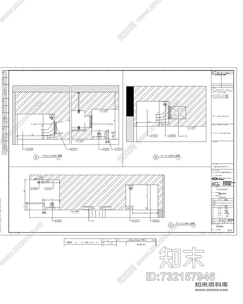 凌子达上海万科翡翠滨江310m2样板房丨效果图+CAD施工图+官方摄影施工图下载【ID:732157946】