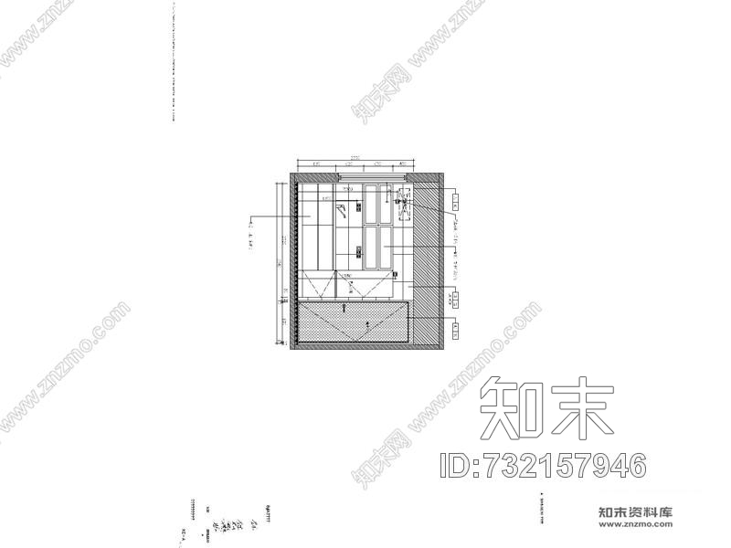 凌子达上海万科翡翠滨江310m2样板房丨效果图+CAD施工图+官方摄影施工图下载【ID:732157946】