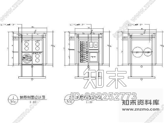 图块/节点酒店双人房酒柜详图cad施工图下载【ID:832252773】