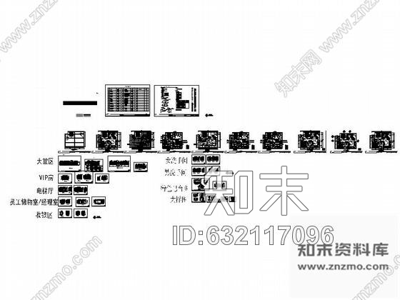 施工图私人高级会所设计装修图cad施工图下载【ID:632117096】