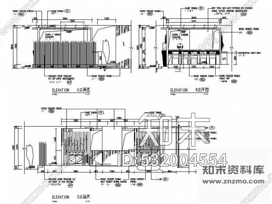 施工图北京豪华五星级饭店现代风格日本餐厅装修施工图施工图下载【ID:532004554】