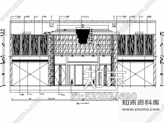 施工图江苏中外合资饭店大堂室内装修CAD施工图含效果cad施工图下载【ID:532034690】