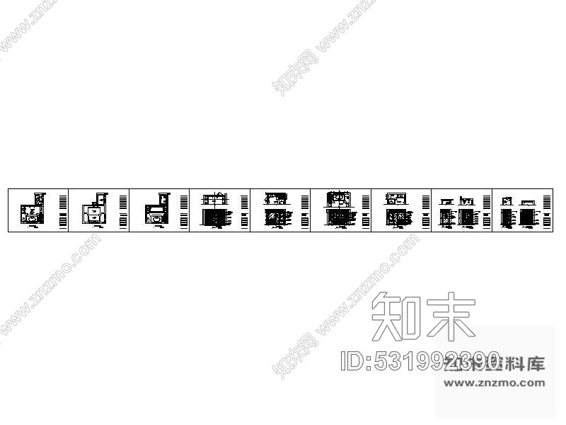 施工图别墅主卧卫生间装修图施工图下载【ID:531992390】