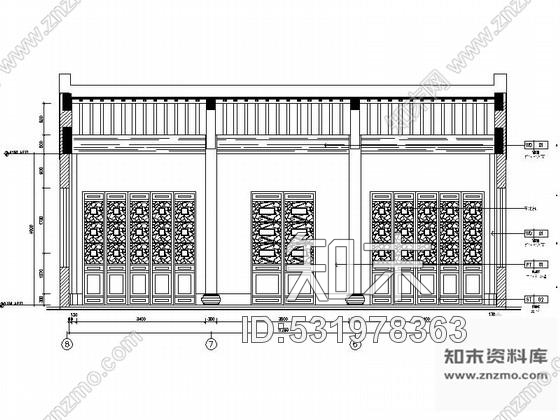 施工图广州温泉度假村典雅中式风格两层别墅样板间装修施工图含效果施工图下载【ID:531978363】