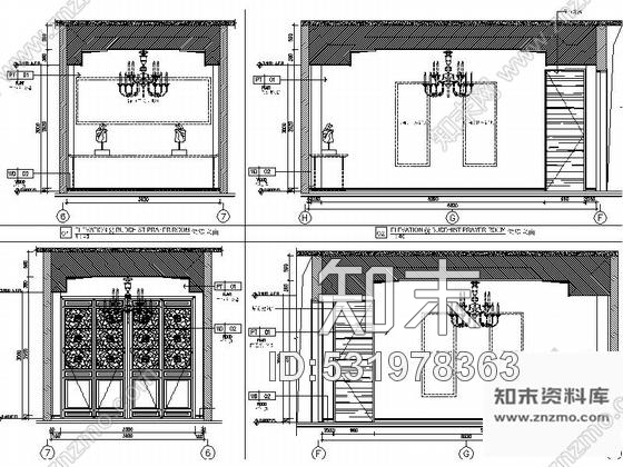 施工图广州温泉度假村典雅中式风格两层别墅样板间装修施工图含效果施工图下载【ID:531978363】