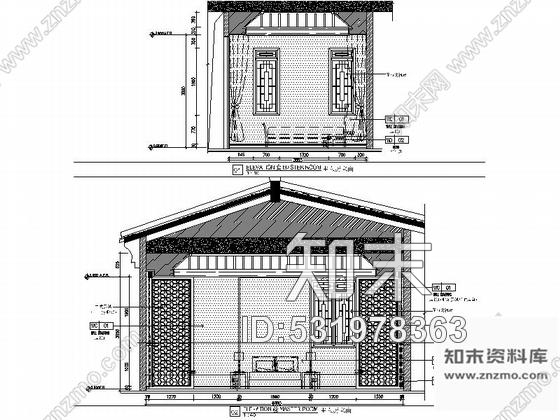 施工图广州温泉度假村典雅中式风格两层别墅样板间装修施工图含效果施工图下载【ID:531978363】