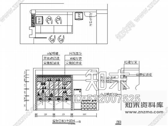 施工图长沙某风味餐馆室内装修施工图cad施工图下载【ID:532007525】