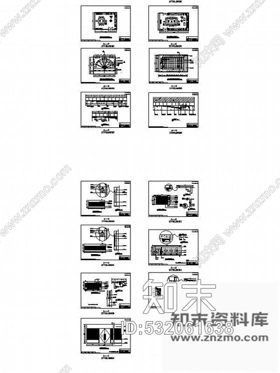 休闲酒店会议室装修图cad施工图下载【ID:532061638】