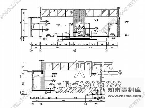 施工图北京现代高档五星级商务酒店餐饮区装修图cad施工图下载【ID:532035666】
