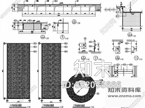 施工图北京现代高档五星级商务酒店餐饮区装修图cad施工图下载【ID:532035666】