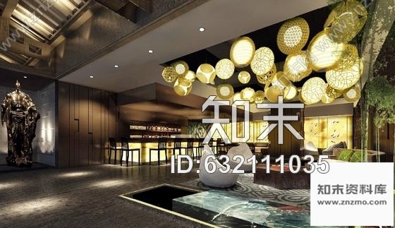 施工图广东奢华高级会所室内装修设计施工图含效果cad施工图下载【ID:632111035】