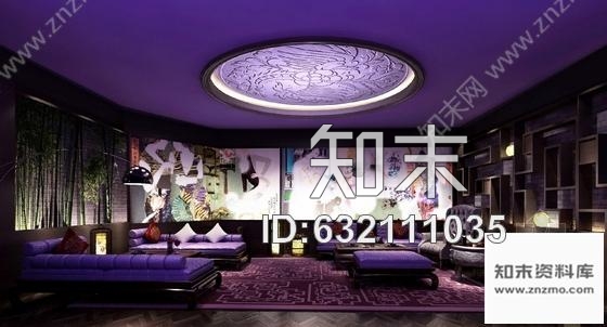 施工图广东奢华高级会所室内装修设计施工图含效果cad施工图下载【ID:632111035】