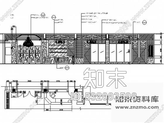 施工图广州粤式火锅主题餐厅装修图含实景cad施工图下载【ID:532003598】