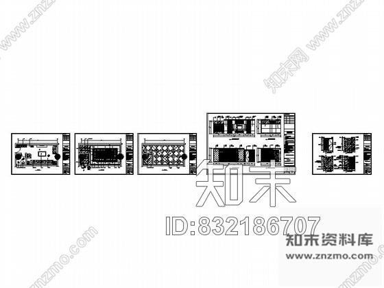 图块/节点时尚会所包间室内装修详图cad施工图下载【ID:832186707】