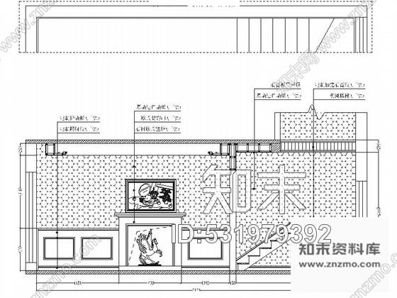 施工图豪华复古新中式风格别墅室内装修施工图含效果cad施工图下载【ID:531979392】