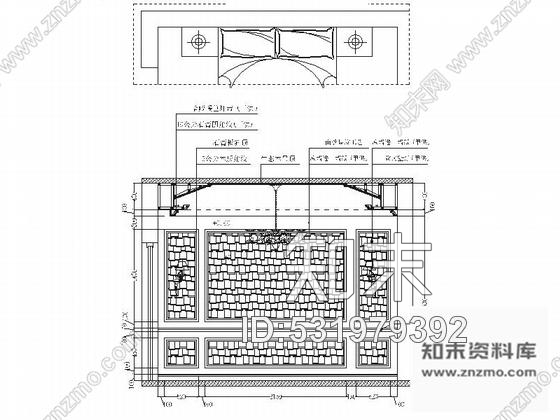 施工图豪华复古新中式风格别墅室内装修施工图含效果cad施工图下载【ID:531979392】