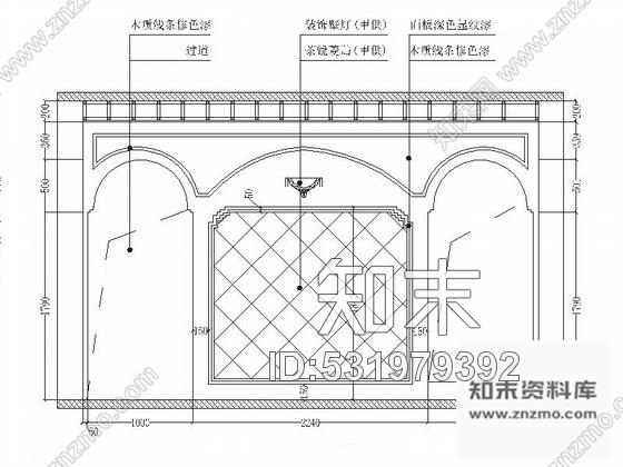 施工图豪华复古新中式风格别墅室内装修施工图含效果cad施工图下载【ID:531979392】