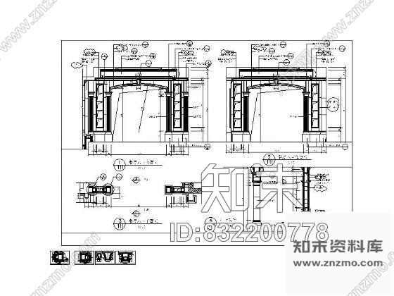 图块/节点欧式古典餐厅入口详图cad施工图下载【ID:832200778】