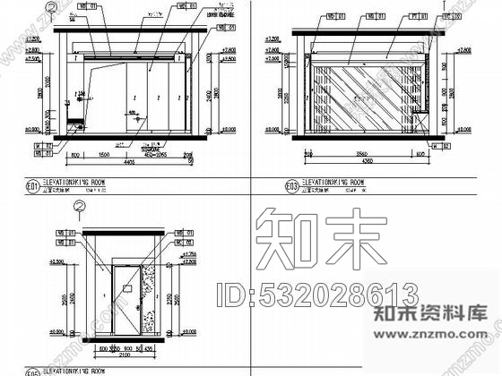 施工图河北某五星级豪华酒店无障碍房室内装修施工图cad施工图下载【ID:532028613】