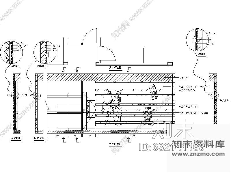 施工图无锡某疗养院住院部室内装修图cad施工图下载【ID:632141166】