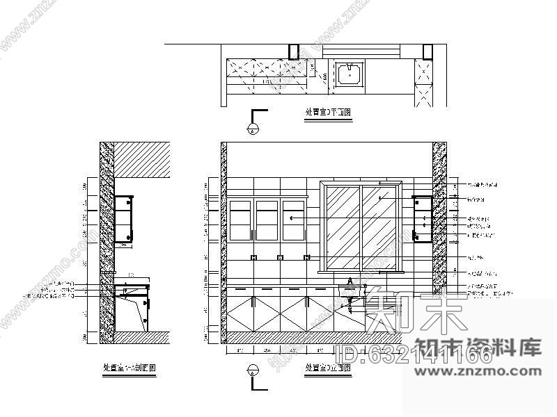 施工图无锡某疗养院住院部室内装修图cad施工图下载【ID:632141166】