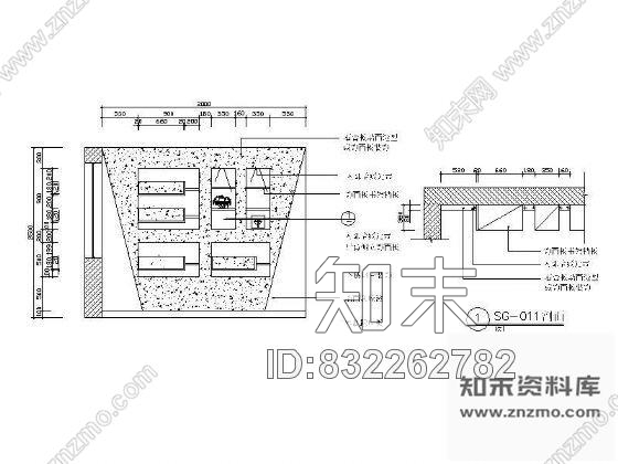 图块/节点多个书柜立面设计图cad施工图下载【ID:832262782】